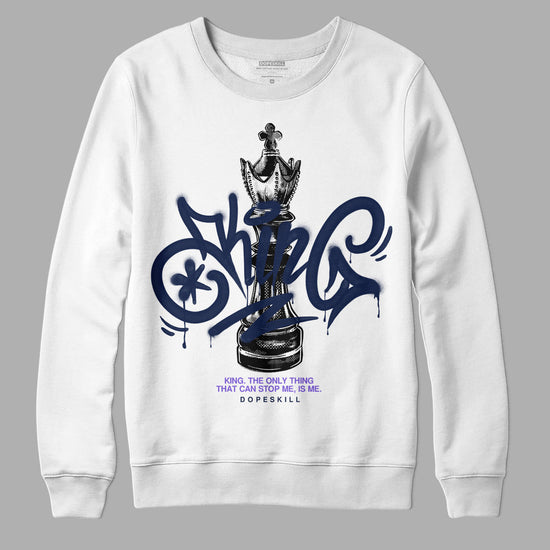 Jordan 5 SE “Georgetown” DopeSkill Sweatshirt King Chess Graphic Streetwear