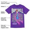 Dunk Purple Championship Court White DopeSkill Purple T-shirt Thunder Dunk Graphic