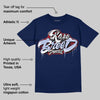 White and Midnight Navy 6s DopeSkill Navy T-shirt Rare Breed Type Graphic