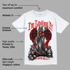 Red Cement 4S DopeSkill T-Shirt New I'm Loving It Graphic