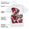 Red Taxi 12s DopeSkill T-Shirt Broken Heart Graphic