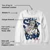 Summit White Navy 4s DopeSkill Sweatshirt Stay It Busy Graphic