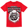 AJ 4 Red Thunder DopeSkill Red T-shirt Trapped Halloween Graphic