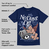 White and Midnight Navy 6s DopeSkill Navy T-shirt New No Days Off Graphic