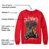 Red Thunder 4s DopeSkill Red Sweatshirt New I'm Loving It Graphic