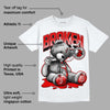 Red Cement 4S DopeSkill T-Shirt Sick Bear Graphic