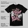 Stars Court White/Pink DopeSkill T-Shirt No Money No Love Typo Graphic