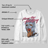 Cobalt Bliss 3s DopeSkill Sweatshirt Never Stop Hustling Graphic