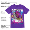 Dunk Purple Championship Court White DopeSkill Purple T-shirt Get Rich Graphic