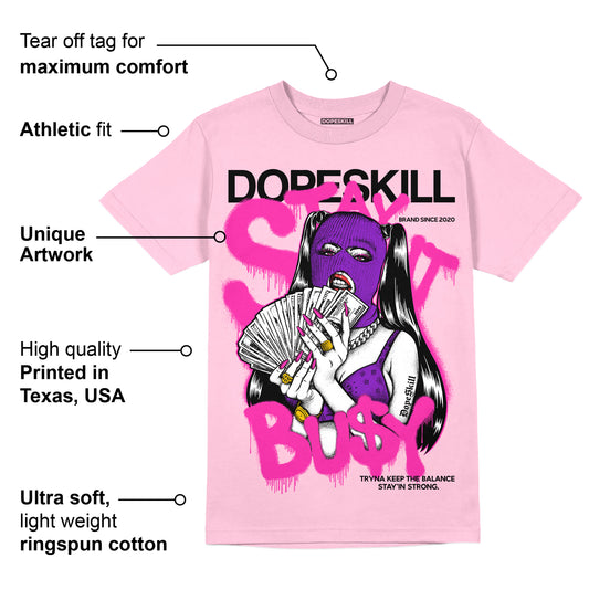 Pink Collection DopeSkill Pink T-shirt Stay It Busy Graphic