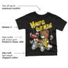 Yellow Ochre 6s DopeSkill Toddler Kids T-shirt Money Is Our Motive Bear Graphic