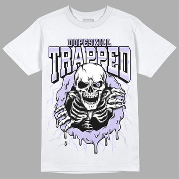 Jordan 11 Low Pure Violet DopeSkill T-Shirt Trapped Halloween Graphic Streetwear - White 