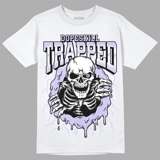 Jordan 11 Low Pure Violet DopeSkill T-Shirt Trapped Halloween Graphic Streetwear - White 