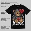 Black Cement 3s DopeSkill T-Shirt Broken Bear Graphic