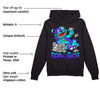 Aqua 6s DopeSkill Hoodie Sweatshirt Born To Be Rich Graphic