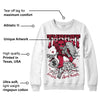 85 Metallic Burgundy 1s DopeSkill Sweatshirt Threat Graphic