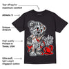 Black Cement 1s Low OG DopeSkill T-Shirt Broken Heart Graphic