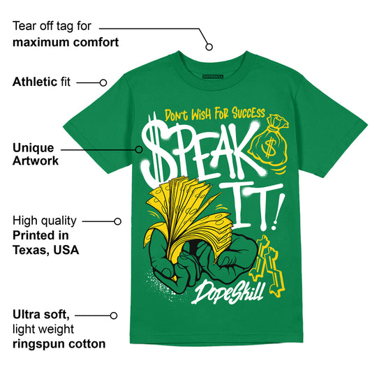 Green Collection DopeSkill Green T-shirt Speak It Graphic