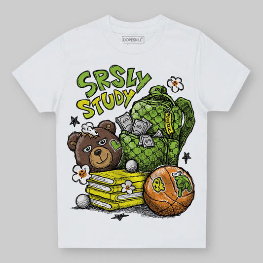 Neon Green Sneakers DopeSkill Toddler Kids T-shirt SRSLY Study Graphic Streetwear - White
