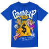 Royal Blue Sneakers DopeSkill Royal Blue T-shirt Money Bag Coming Up Graphic Streetwear 