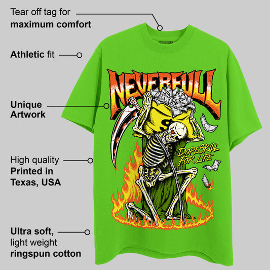 Neon Green Collection DopeSkill Neon Green T-shirt NeverFull Graphic