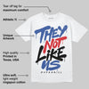AJ Spizike Storm Blue DopeSkill T-Shirt They Not Like Us Graphic