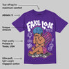 PURPLE Collection DopeSkill Purple T-shirt False Love Graphic