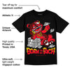 Red Thunder 4s DopeSkill T-shirt Born To Be Rich Graphic