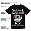 Black and White Collection DopeSkill T-Shirt Owe It To Yourself Graphic