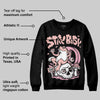 Stars Court White/Pink DopeSkill Sweatshirt Stay Busy Graphic