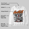 Orange Black White DopeSkill Sweatshirt Heartless Graphic