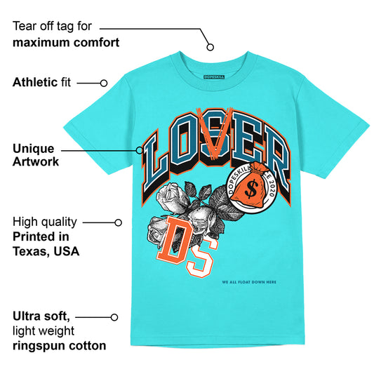 Dunk Dolphins DopeSkill Tahiti Blue T-shirt Loser Lover Graphic