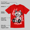 Bred Velvet 11s DopeSkill Red T-shirt Smile Through The Pain Graphic