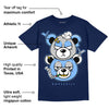 Midnight Navy 5s DopeSkill Navy T-Shirt New Double Bear Graphic