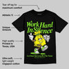 Neon Green Collection DopeSkill T-Shirt Work Hard In Silence Graphic