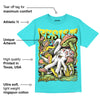 Cyan Burst 9060 DopeSkill Virtual Blue T-Shirt Resist Graphic