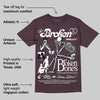 Violet Ore 3s DopeSkill Maroon T-shirt Broken Bones Graphic