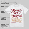 Samba OG Collegiate Burgundy DopeSkill T-Shirt Money Is Our Motive Typo Graphic