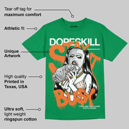 SP Nina Chanel Abney Bicoastal 3s DopeSkill Green T-shirt Stay It Busy Graphic