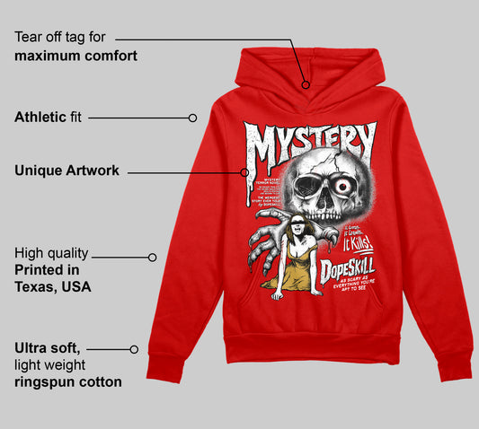 Bred Velvet 11s DopeSkill Red Hoodie Sweatshirt Mystery Ghostly Grasp Graphic