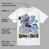 Midnight Navy 5s DopeSkill T-Shirt Born To Be Rich Graphic