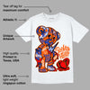 Dunk Low Futura Orange Blaze DopeSkill T-Shirt Broken Heart Graphic