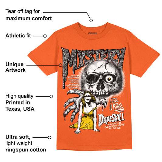 Georgia Peach 3s DopeSkill Orange T-shirt Mystery Ghostly Grasp Graphic