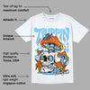 Dunk Low Futura University Blue DopeSkill T-Shirt Trippin Graphic