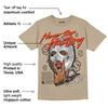 Latte 1s DopeSkill Medium Brown T-shirt Never Stop Hustling Graphic