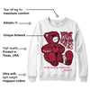 85 Metallic Burgundy 1s DopeSkill Sweatshirt Love Kills Graphic