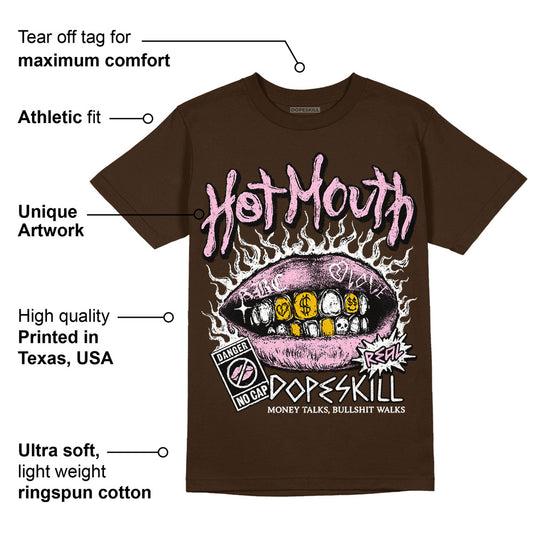 Neapolitan 11s DopeSkill Velvet Brown T-shirt Hot Mouth Graphic