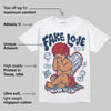 Summit White Navy 4s DopeSkill T-Shirt False Love Graphic