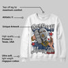 Summit White Navy 4s DopeSkill Sweatshirt Get Rich Graphic