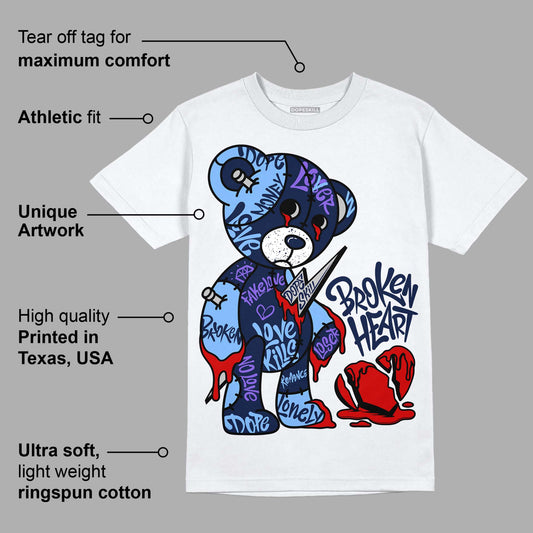 Georgetown 5s DopeSkill T-Shirt Broken Heart Graphic